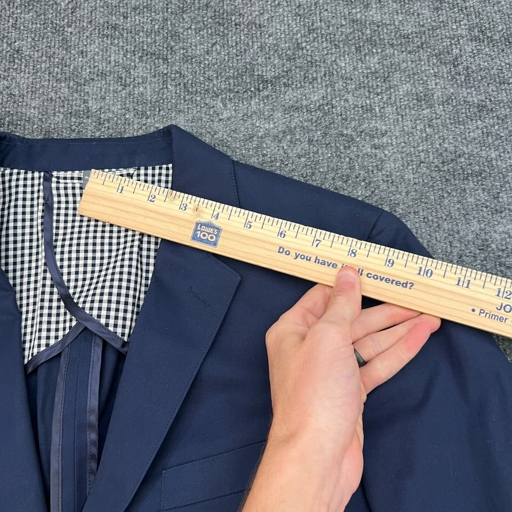 Bonobos Blazer Men's 38R Blue Cotton Slim Fit Unlined Preppy